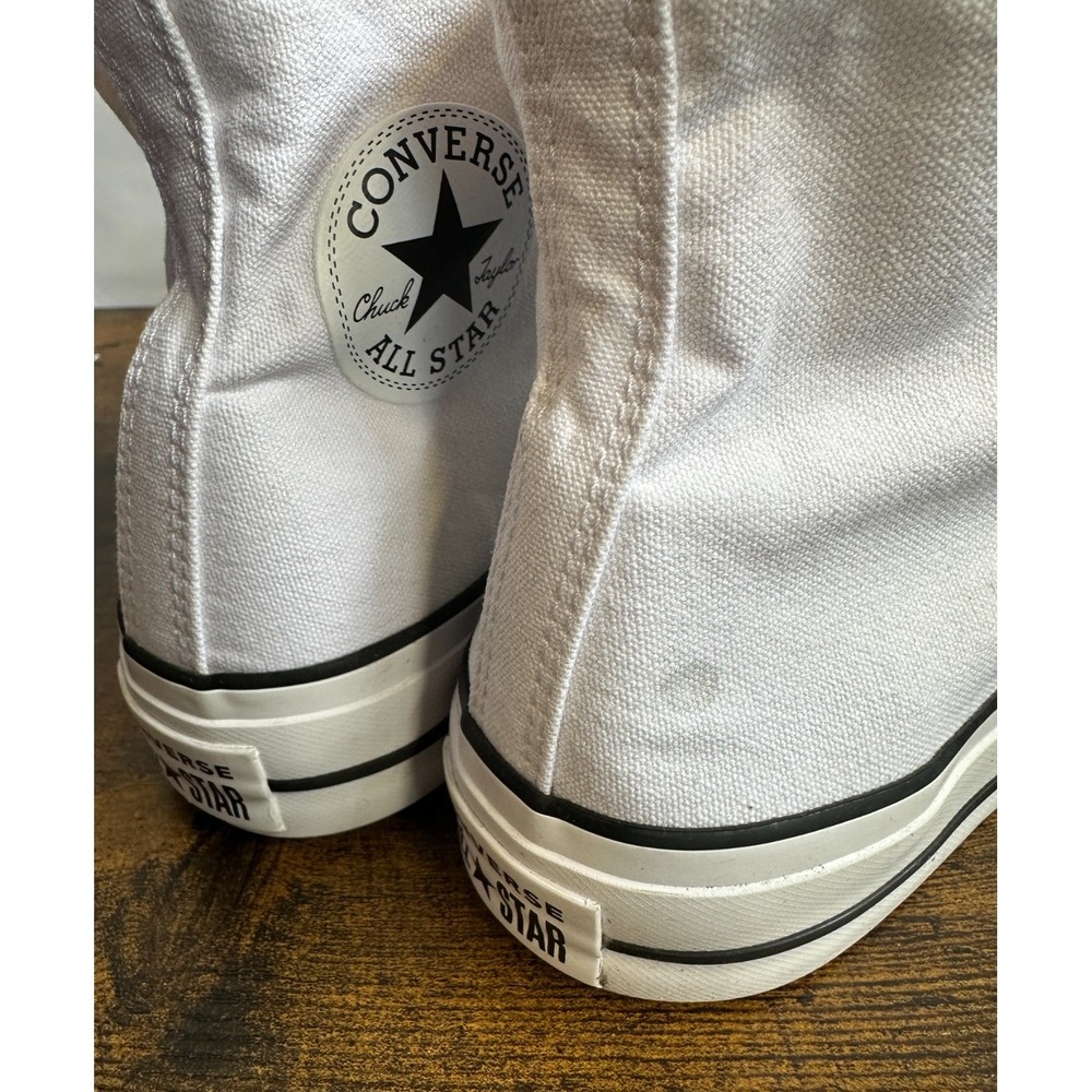 Converse Chuck Taylor All Star Platform High White Shoes 560846F Womens Size 8.5 - Picture 10 of 16